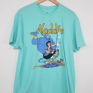 NWT Disney Aladdin Graphic T-Shirt Seafoam Teal
